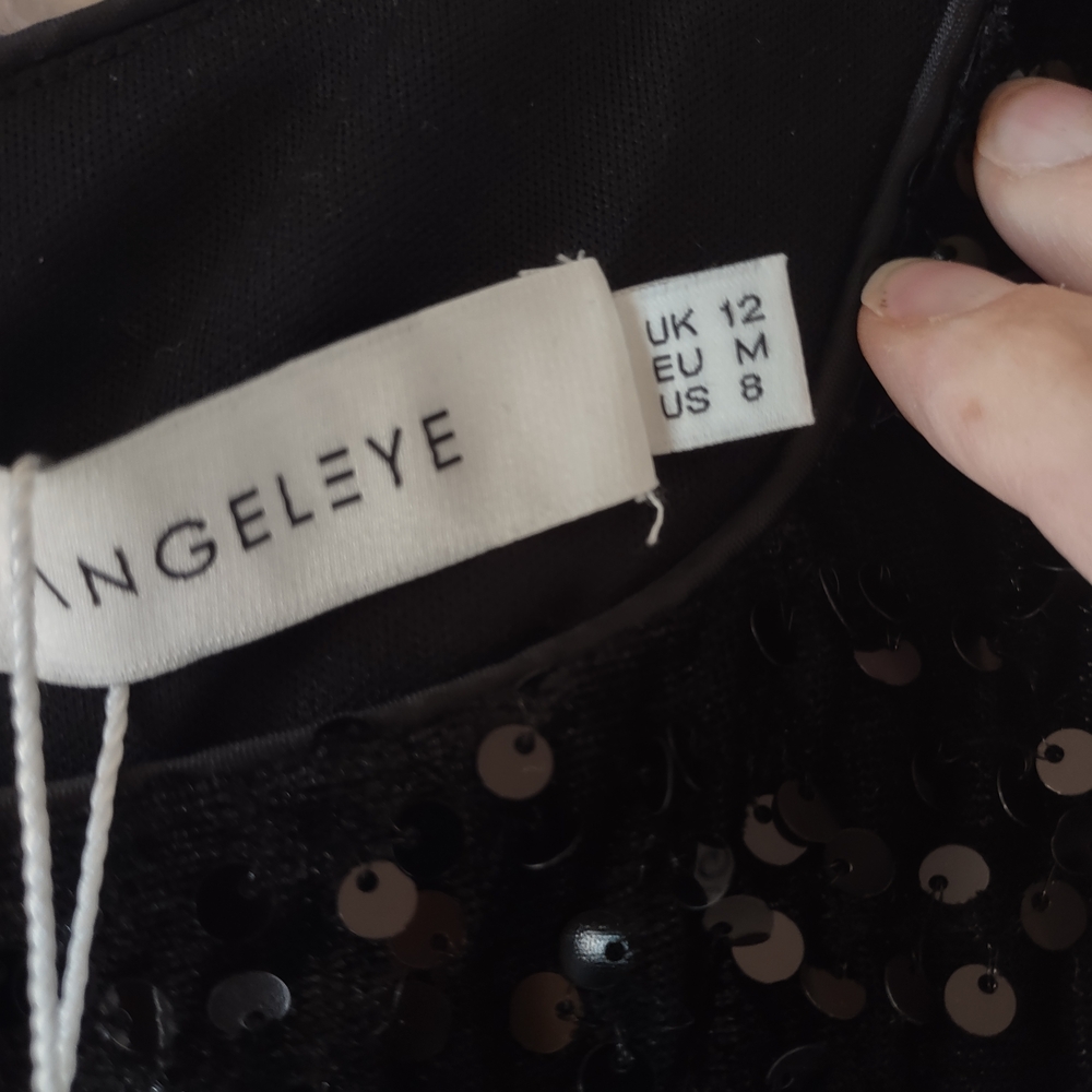 Angeleye Sequin Long Sleeve Dress - Picture 2 of 2